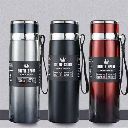 Stainless Steel Hot & Cold Sports Bottle - Image 2