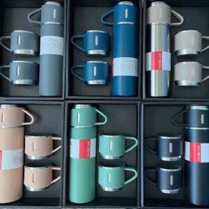 Insulated Vacuum Flask and Mug Set