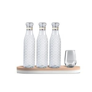 Diamond-Cut Carafe Set